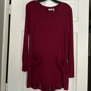 Logo M Burgundy blouse size M